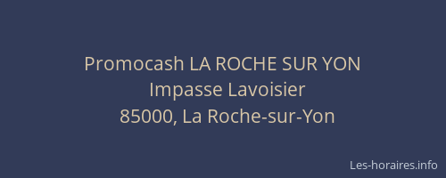 Promocash LA ROCHE SUR YON