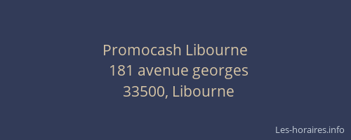 Promocash Libourne
