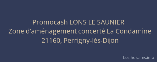 Promocash LONS LE SAUNIER