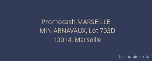 Promocash MARSEILLE