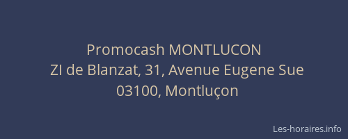 Promocash MONTLUCON