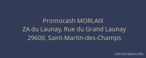 Promocash MORLAIX