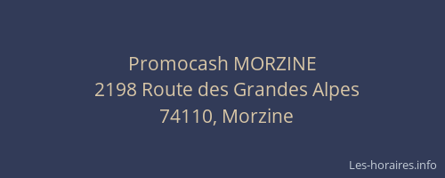 Promocash MORZINE