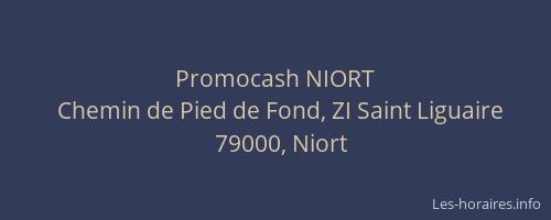 Promocash NIORT