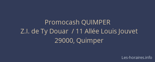 Promocash QUIMPER