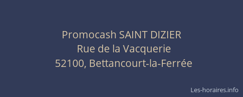Promocash SAINT DIZIER