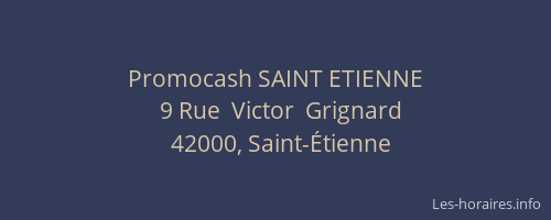 Promocash SAINT ETIENNE