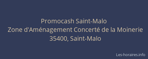Promocash Saint-Malo