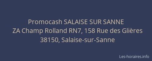 Promocash SALAISE SUR SANNE