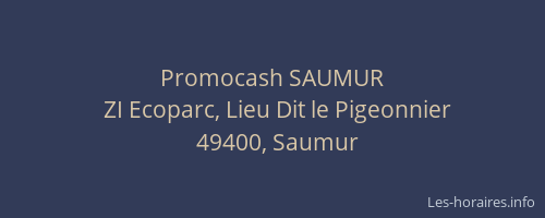 Promocash SAUMUR