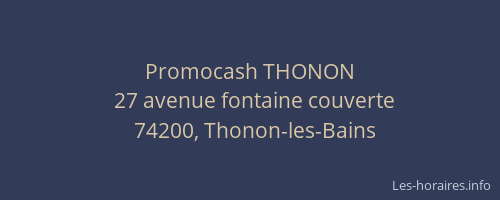 Promocash THONON