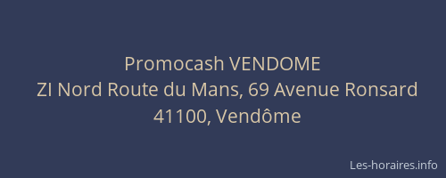 Promocash VENDOME