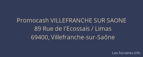 Promocash VILLEFRANCHE SUR SAONE