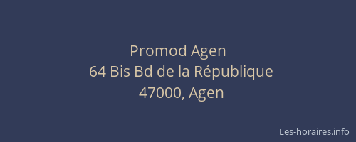 Promod Agen