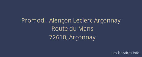 Promod - Alençon Leclerc Arçonnay