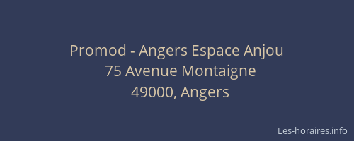 Promod - Angers Espace Anjou