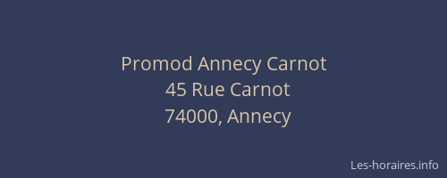 Promod Annecy Carnot