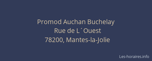 Promod Auchan Buchelay