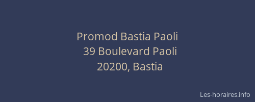 Promod Bastia Paoli