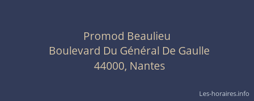 Promod Beaulieu