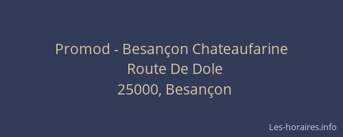 Promod - Besançon Chateaufarine
