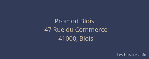 Promod Blois