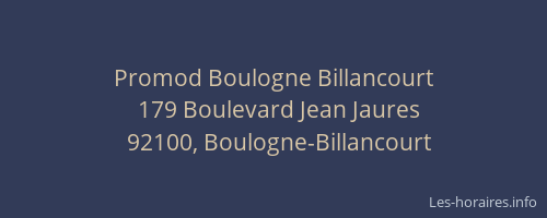 Promod Boulogne Billancourt