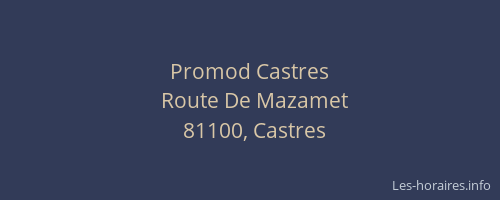 Promod Castres