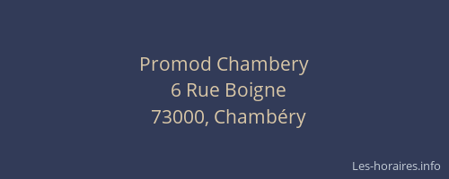 Promod Chambery