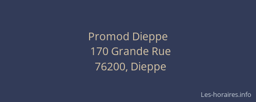 Promod Dieppe