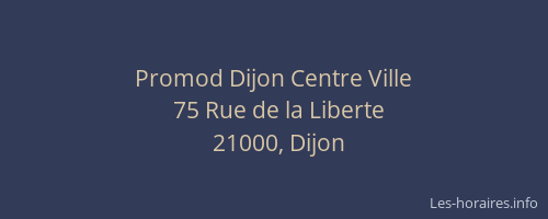 Promod Dijon Centre Ville