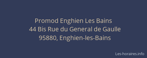 Promod Enghien Les Bains