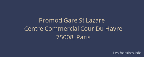 Promod Gare St Lazare