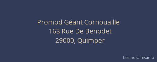Promod Géant Cornouaille