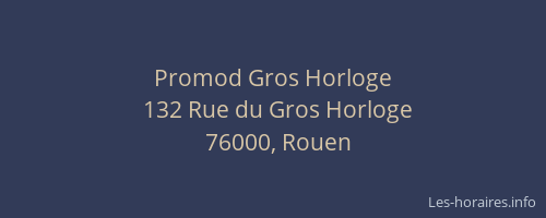 Promod Gros Horloge