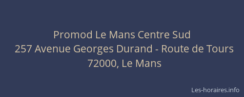 Promod Le Mans Centre Sud