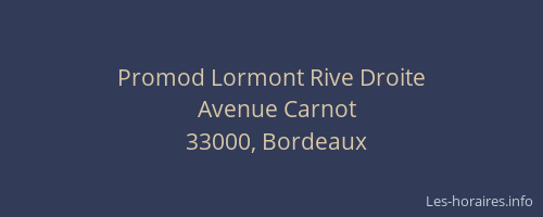 Promod Lormont Rive Droite