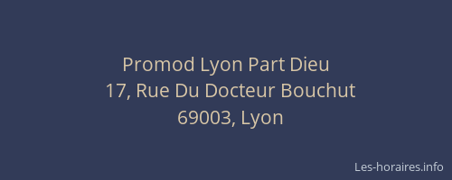 Promod Lyon Part Dieu