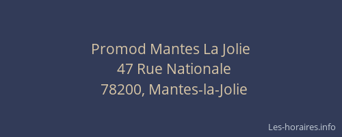 Promod Mantes La Jolie