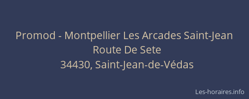 Promod - Montpellier Les Arcades Saint-Jean