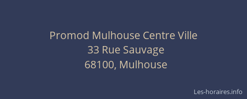 Promod Mulhouse Centre Ville