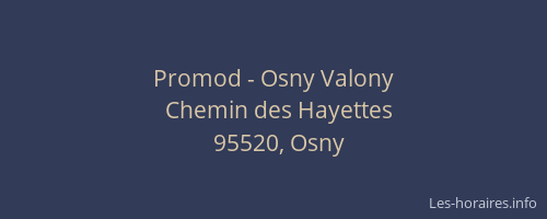 Promod - Osny Valony