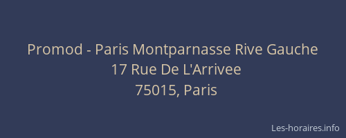 Promod - Paris Montparnasse Rive Gauche