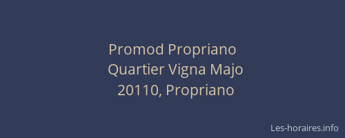 Promod Propriano