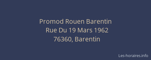 Promod Rouen Barentin