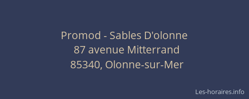 Promod - Sables D'olonne