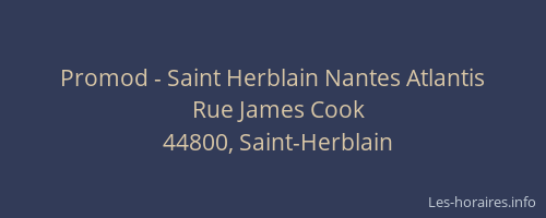 Promod - Saint Herblain Nantes Atlantis