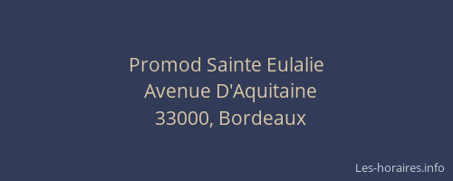 Promod Sainte Eulalie