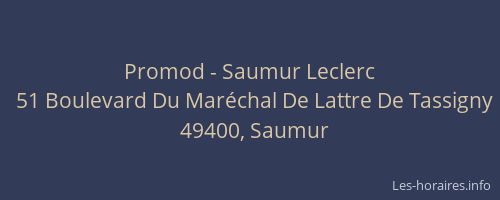 Promod - Saumur Leclerc