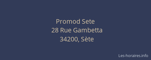 Promod Sete